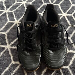 adidas Black Athletic Shoes indoor soccer cleats